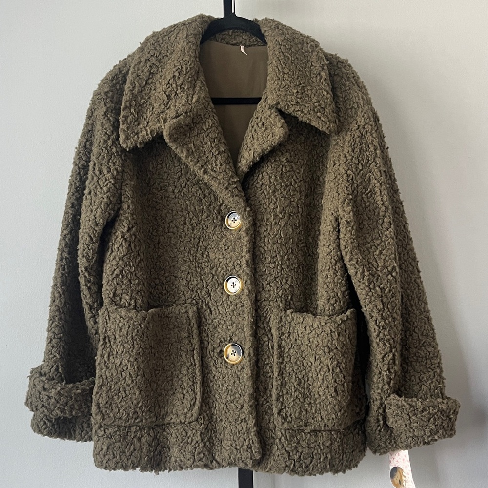🎉HP🎉Free People So Soft Cozy Peacoat NWT - Picture 2 of 7